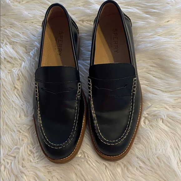 Sperry Men's Black Loafers with Tan Soles size 10.5 BNWOT see all photos - Picture 3 of 12